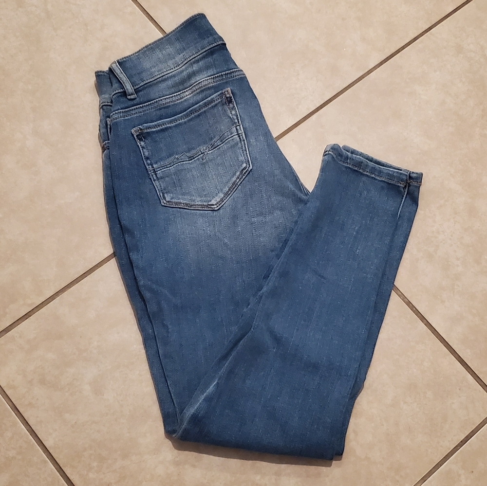 High waist curvy ankle legging jeans